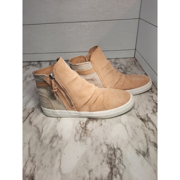 Sperry Shoes Slouchy Suede and Fabric Sneaker Boots Sze  7 - Picture 1 of 11
